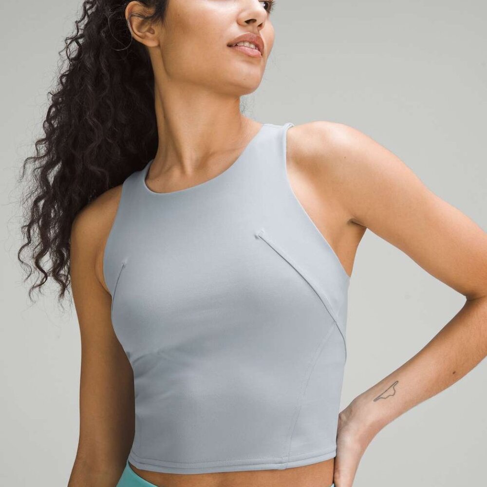 Lululemon Wunder Train Racerback Tank Top Light Support in Light Blue